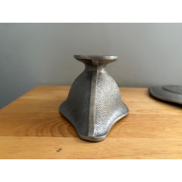 Guardian Service Hammered Aluminum Gravy Boat Matching Drip Plate Underplate - Picture 7 of 11